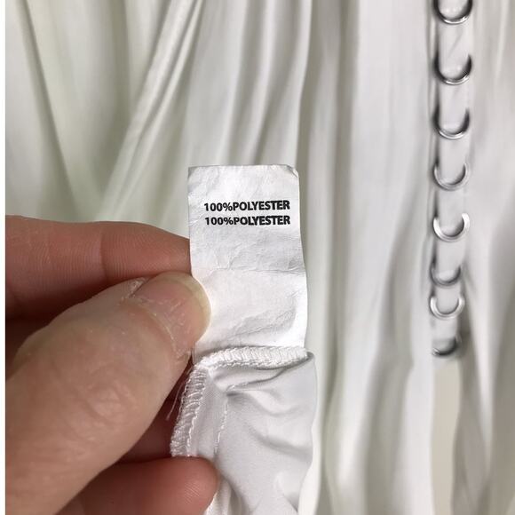 Ramy Brook Sheila Hoop-Hardware Top Wmns XS Ruffle Long Sleeve Peasant - Picture 9 of 10